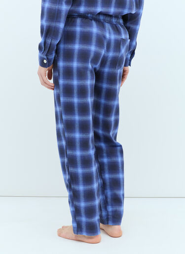 Tekla Plaid Pyjama Pants Blue tek0355009