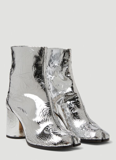 Maison Margiela Metallic Tabi H80 Boots Silver mla0249017