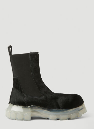 Rick Owens Hairy Chelsea Boots Black ric0150035