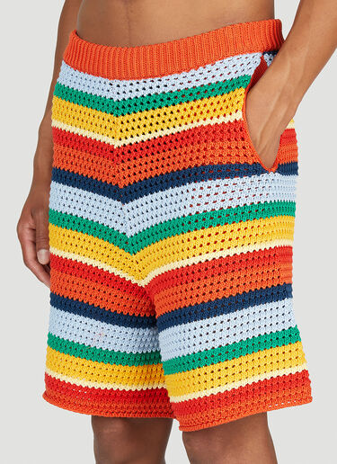 Marni x No Vacancy Stripe Knit Shorts Multicolour mvy0153006