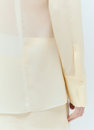 Sportmax 더블 레이어 셔츠  화이트 spx0256001