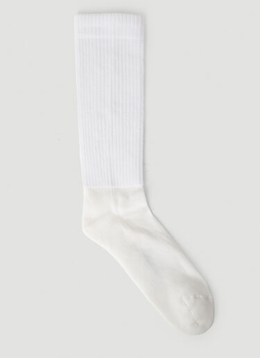 Rick Owens DRKSHDW Cunty Socks White drk0152023