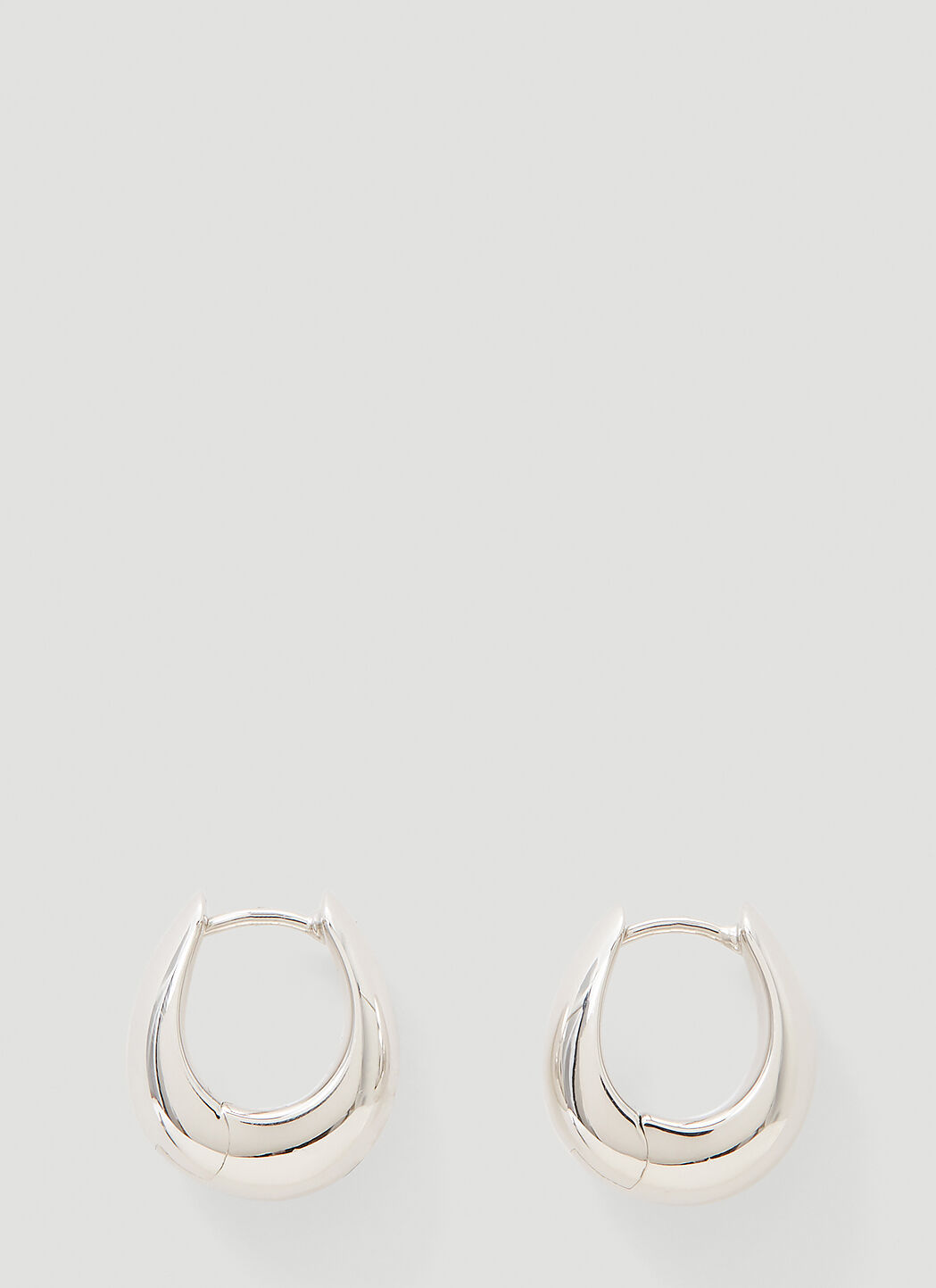 Saint Laurent Ice Hoop Small Earrings ブラック sla0244017