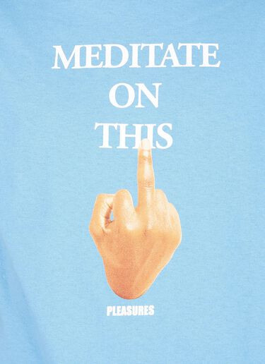 Pleasures Message 图形 T 恤 浅蓝色 pls0145017