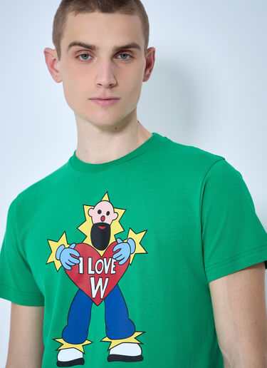Walter Van Beirendonck Logo Motif T-Shirt Green wlt0160008