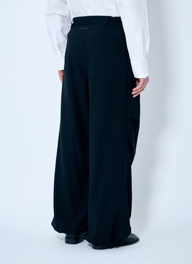 MM6 Maison Margiela Tapered Wool Pants Black mmm0159007