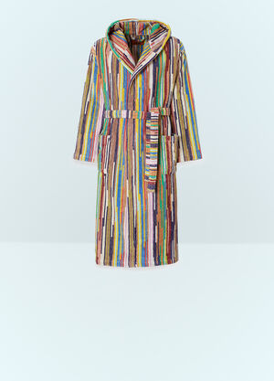 Fornasetti Melody Hooded Bathrobe Black wps0691883
