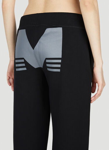 Mowalola Logo Print Track Pants Black mow0352005