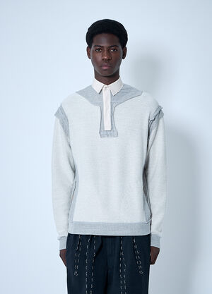 Maison Margiela 칼라 맨투맨  화이트 mla0159003