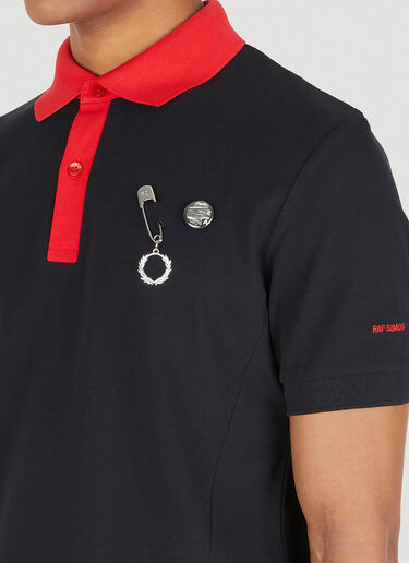 Raf Simons x Fred Perry Contrast Collar Polo Shirt Black rsf0147007