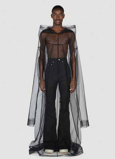 Rick Owens Flyproof Kaftan Coat Black ric0152003