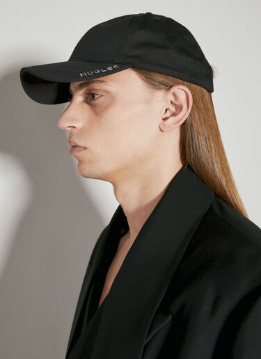 ロゴアップリケ ベースボールキャップ Mugler ロゴアップリケ ベースボールキャップ ブラック mug0154006