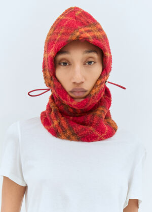 Acne Studios Check Fleece Snood Blue acn0257025