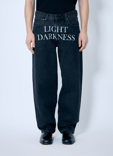 Levi's x Undercover 배기 프린트 진  블랙 leu0160007