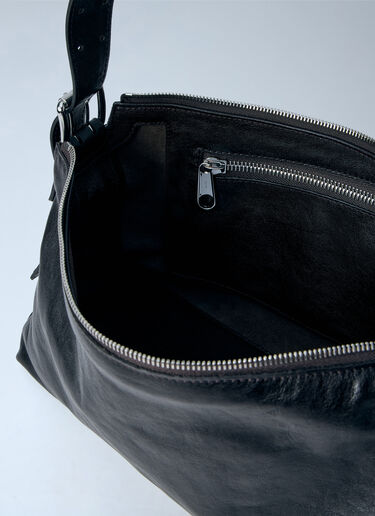 Lemaire Belted Baguette Shoulder Bag Black lem0264026