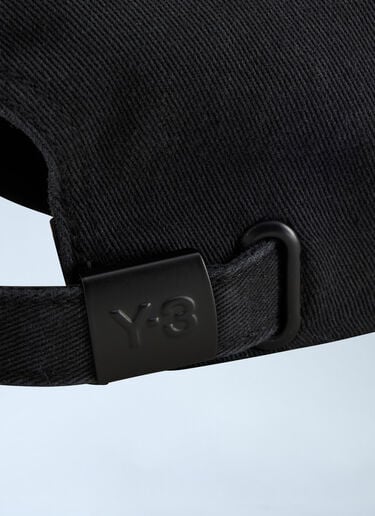 LN-CC® - Y-3: Dad Baseballkappe - Schwarz Y-3 Dad Baseballkappe Schwarz yyy0356024