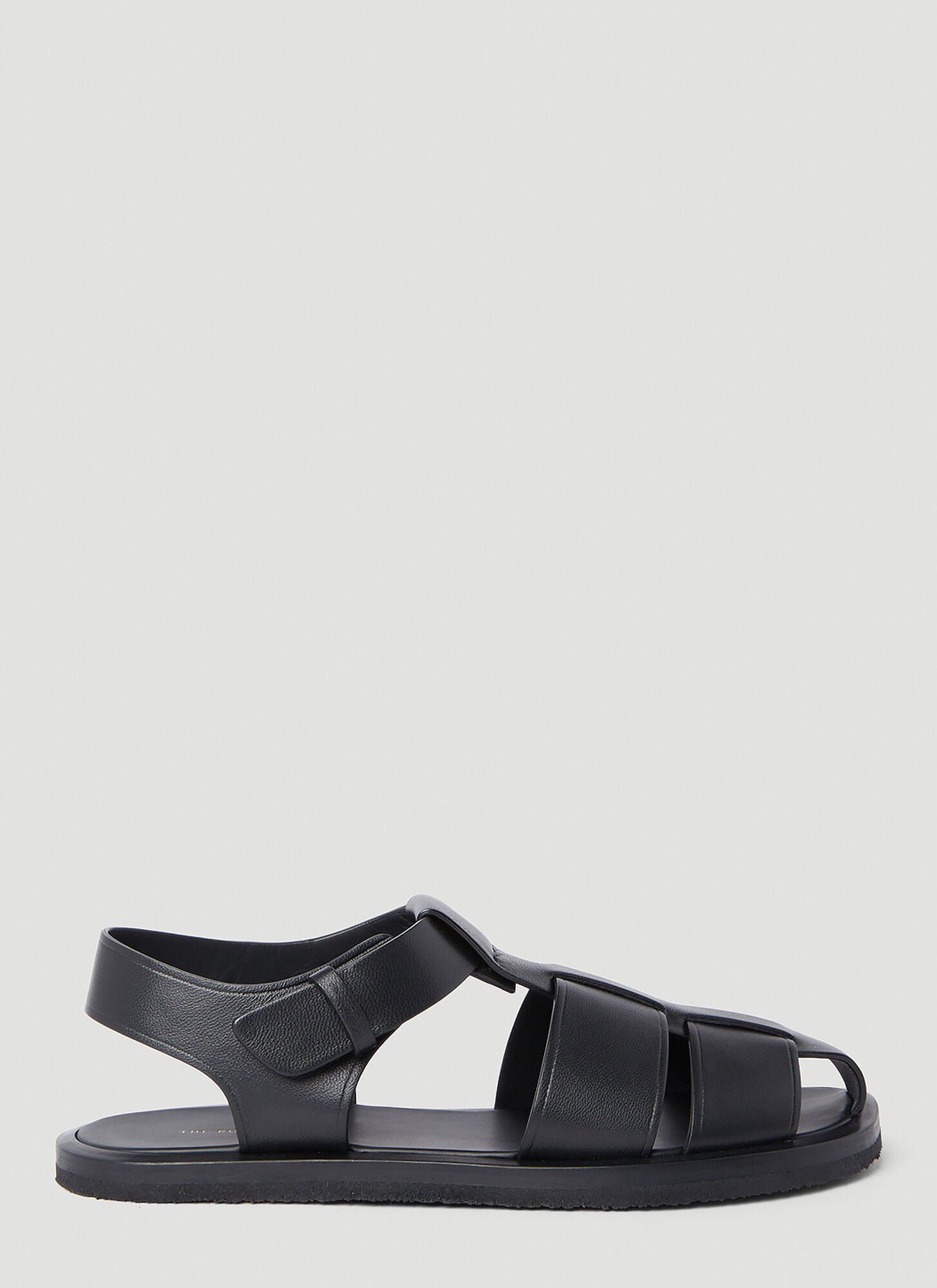 The Row Fisherman Sandals In Black