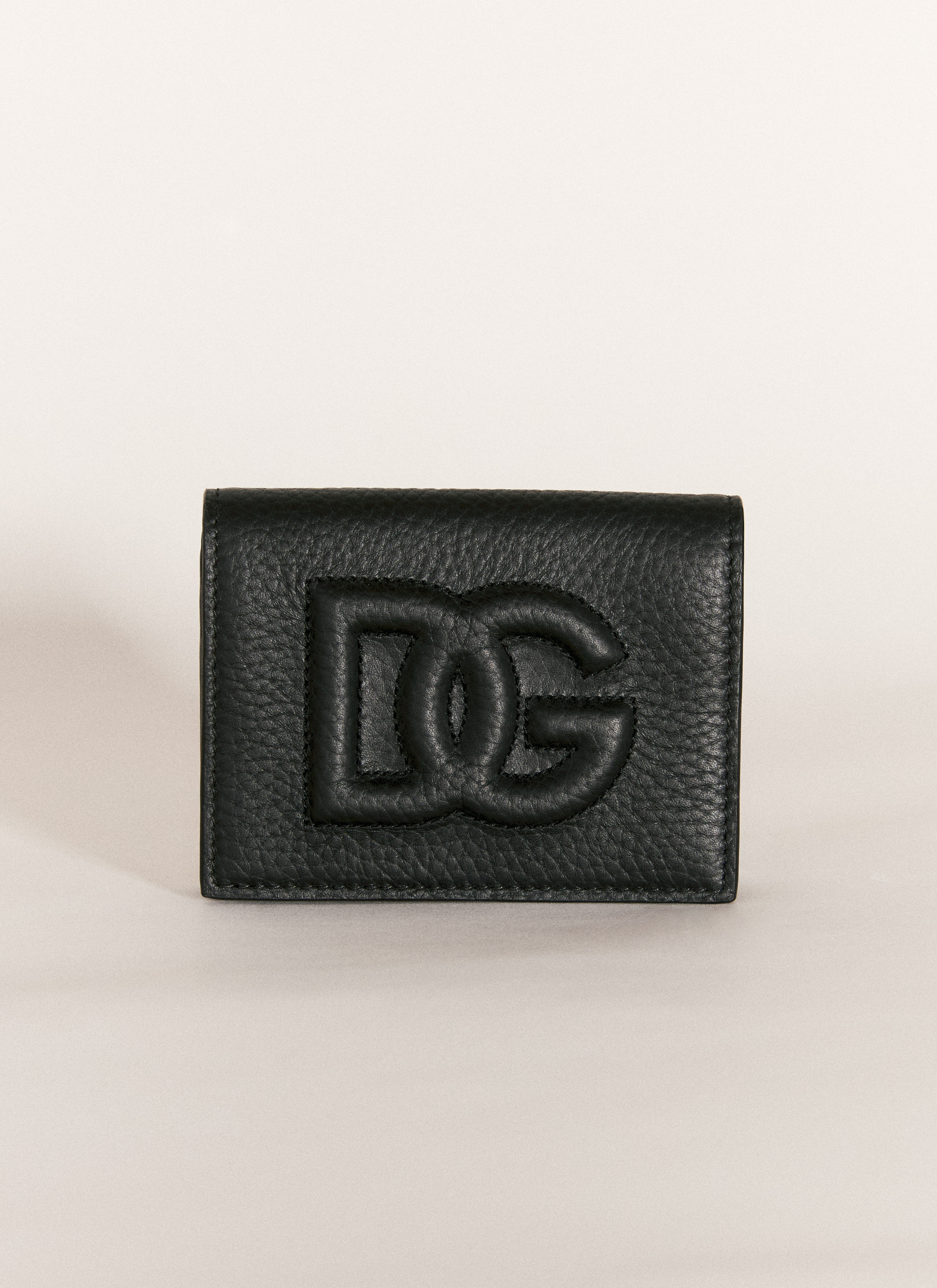 Dolce & Gabbana 压纹徽标双折钱包  灰色 dol0156008