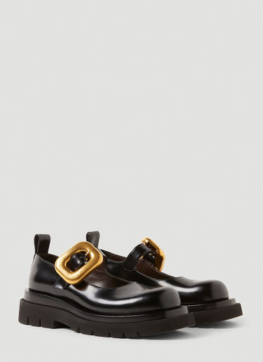 Bottega Veneta Lug Mary Jane Shoes Black bov0251086