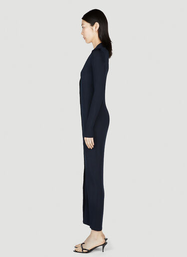 Saint Laurent Cardigan Dress Blue sla0252019