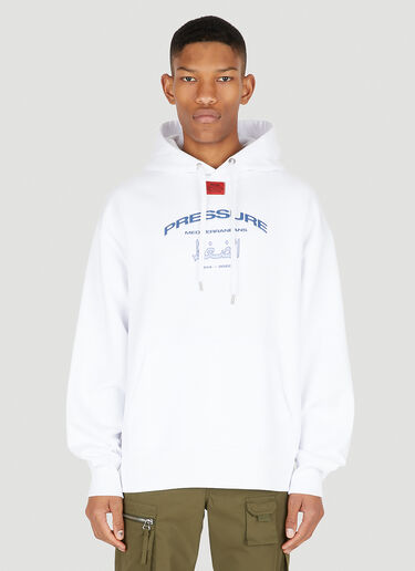 Pressure Arabic Pressure Hooded Sweatshirt White prs0148009