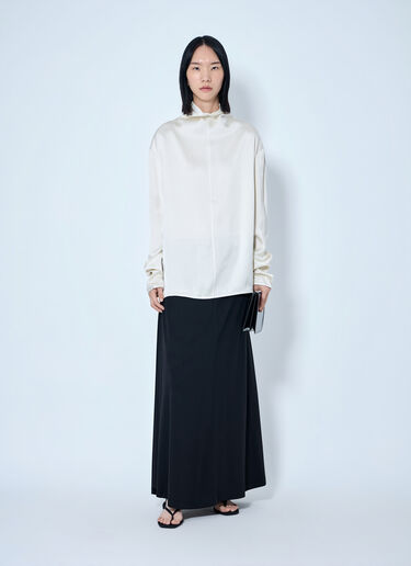 LN-CC® - Toteme: Slouch-Neck Blouse - Cream Toteme Slouch-Neck Blouse Cream tot0265031
