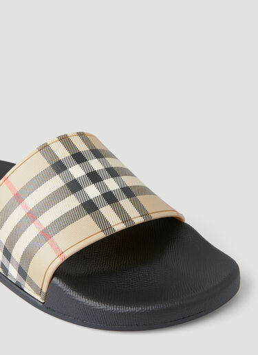 Burberry Vintage Check Slides Beige bur0249090