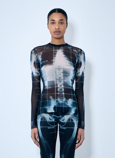 Squeletor Mesh Top Jean Paul Gaultier Squeletor Mesh Top Blue jpg0259005