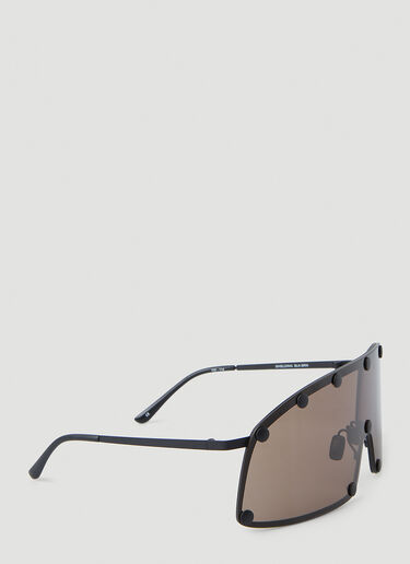 Rick Owens Performa Shielding Sunglasses Black ris0355001