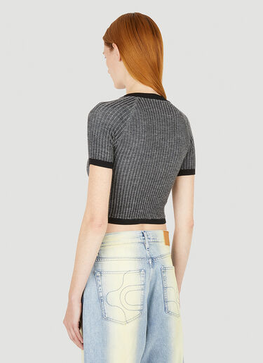 Eckhaus Latta Amoretto Knit Top Grey eck0251004