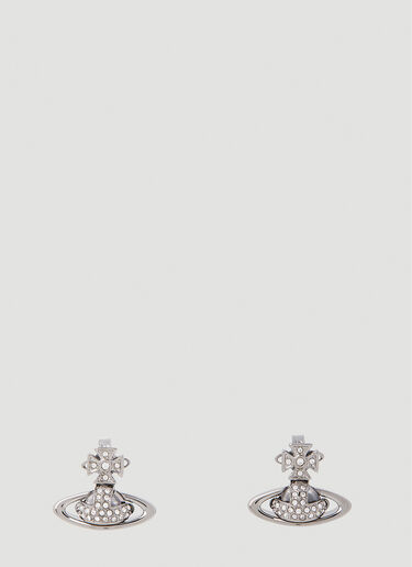 Vivienne Westwood Sorada Bas Relief Stud Earrings Grey vvw0249070
