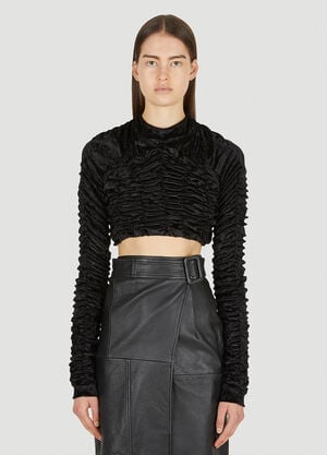 Ester Manas Ruched Top Black est0250008