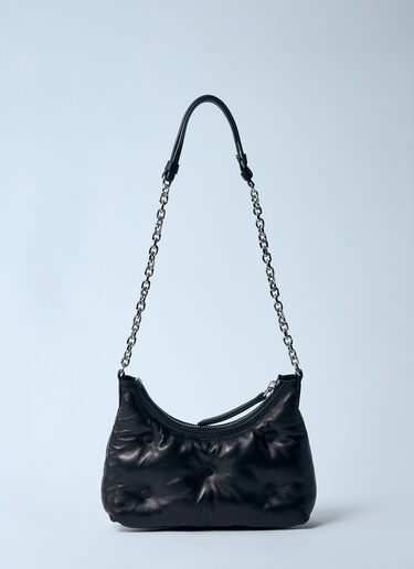 Maison Margiela 微型 Glam Slam 新月单肩包  黑色 mla0259027