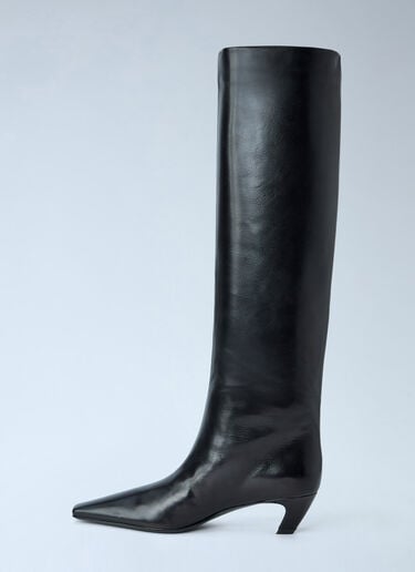 Khaite Davis Knee-High Boots Black kha0265034