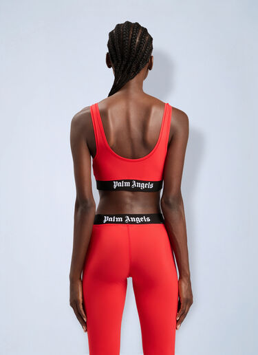 Palm Angels Classic Logo Sport Bra Red pma0264230
