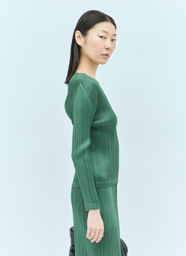 Pleats Please Issey Miyake Monthly Colors: December Top Green plp0255008