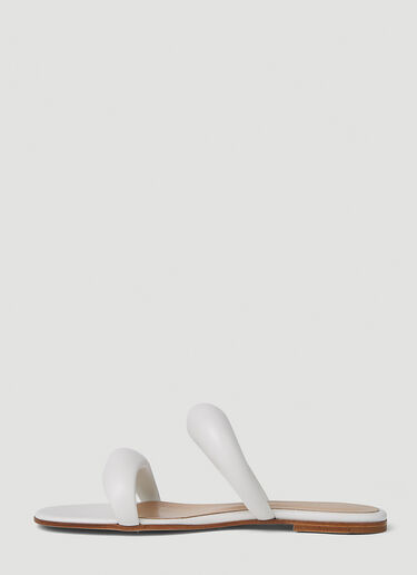 Padded Strap Flat Sandals Gianvito Rossi Padded Strap Flat Sandals White gia0251012