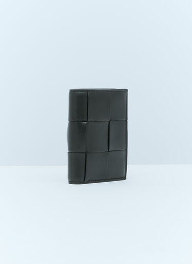 Bottega Veneta Small Cassette Bi-Fold Zip Wallet Black bov0255109