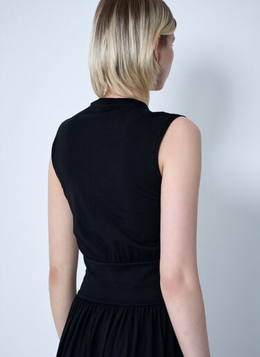 TOTEME Sleeveless Cotton Tee Dress Black tot0261011
