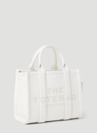 Marc Jacobs Leather Micro Tote Bag White mcj0252004