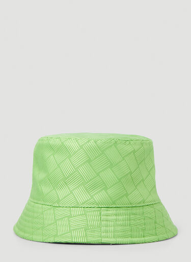 Bottega Veneta Intreccio Jacquard Bucket Hat Green bov0148168