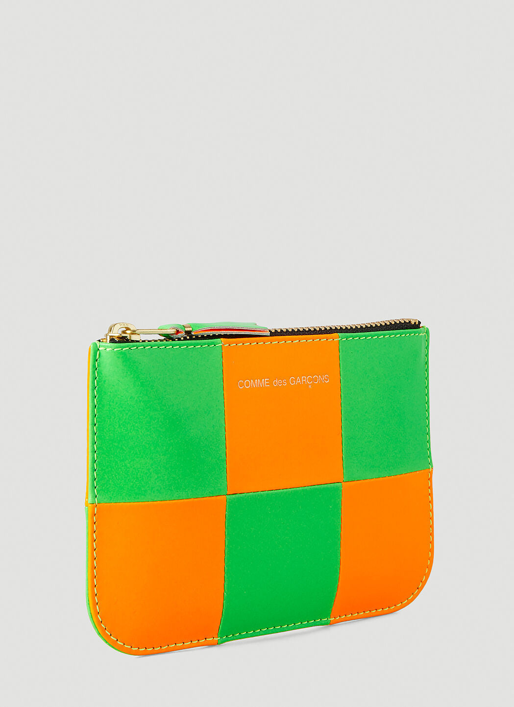 Comme Des Garcons Wallet Fluo Squares Wallet in Orange LN CC