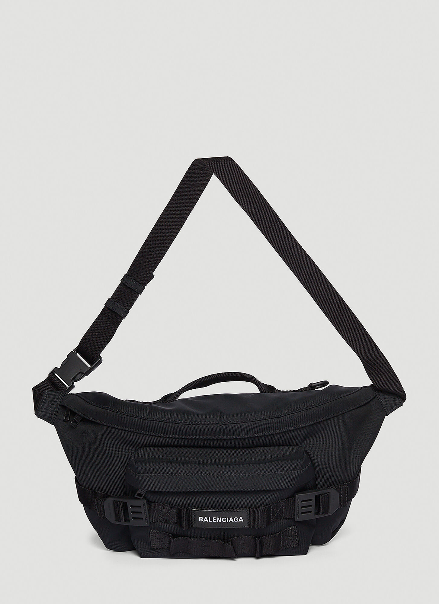 Shop Balenciaga Army Large Belt Bag In Black
