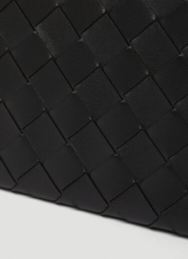Bottega Veneta Intrecciato Wallet Shoulder Bag Black bov0249058