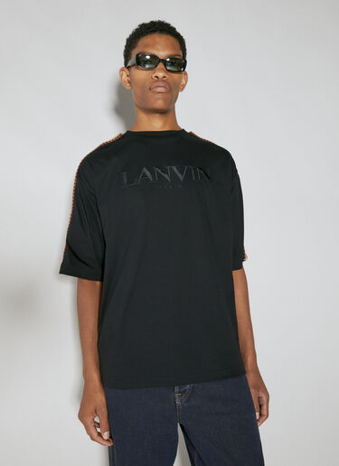 Lanvin 사이드 커브 오버사이즈 티셔츠 블랙 lnv0154008