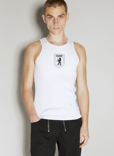 GmbH Logo Print Tank Top White gmb0156004