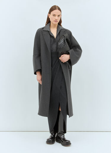 Max Mara Oversized Wool-And-Cashmere Coat Grey max0258030