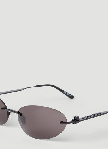Neo Oval Sunglasses Balenciaga Neo Oval Sunglasses Black bal0351002