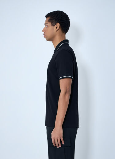Moncler Logo Motif Polo Shirt Black mon0163032