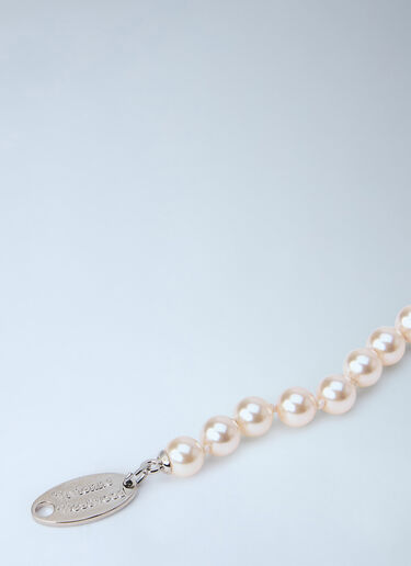 LN-CC® - Vivienne Westwood: Simonetta Pearl Necklace - Silver Vivienne Westwood Simonetta Pearl Necklace Silver vvw0366059